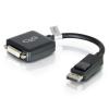 C2G 8in DisplayPort to DVI-D Adapter - DP to DVI D Adapter - Black - M / F - Videoadapter - DisplayPort (M) zu DVI-D (W) - Schwarz