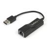StarTech.com USB 2.0 RJ45 Fast Ethernet Adapter - Lan Nic USB Netzwerkadapter - USB 2.0 10 / 100 Mbit Adapter in Schwarz - Netzwerkadapter - USB 2.0 - 10 / 100 Ethernet - Schwarz