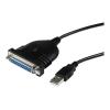 StarTech.com USB auf Parallel Adapter Kabel 1,8m - Centronics / DB25 / IEEE1284 Druckerkabel zu USB - Stecker / Stecker - Parallel-Adapter - USB 2.0 - IEEE 1284