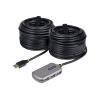 StarTech.com USB Extender Hub, 24m USB 2.0 Extension Cable with 4-Port USB Hub, Active / Bus Powered USB Repeater Cable, Optional 10W Power Supply Included - USB-A Hub w / ESD Protection (U02442-USB-EXTENDER) - Hub - 4 x USB 2.0