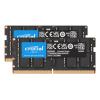 Crucial - DDR5 - Kit - 64 GB: 2 x 32 GB - SO DIMM 262-PIN - 3200 MHz / PC5-51200 - CL52 - 1.1 V - getaktet - on-die ECC