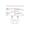 HX ARM WITH VERY HEAVY DUTY PIVOT, DESK MOUNT, MBK