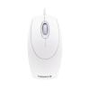 CHERRY WheelMouse - Maus - rechts- und linkshändig - optisch - 3 Tasten - kabelgebunden - PS / 2, USB - Weiß / Grau