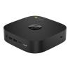 HP Chromebox Enterprise G3 - Mini - 1 x Celeron 5205U / 1.9 GHz - RAM 4 GB - Flash - eMMC 32 GB - UHD Graphics - 1GbE, Wi-Fi 6 - WLAN: Bluetooth 5.0, 802.11a / b/g / n/ac / ax - Chrome OS (mit Chrome Enterprise Upgrade) - Monitor: keiner - Sparkling Black