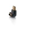 C2G 90° Down Adapter - HDMI-Adapter - HDMI männlich zu HDMI weiblich - Schwarz - 90° Stecker