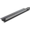 Delock Keystone Patch Panel - Patch Panel - Schwarz - 1U - 48.3 cm (19") - 24 Ports