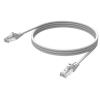 RJ45 (m) zu RJ45 (m) - UTP - CAT 6 - 250 MHZ - 24 AWG - mit Knickschutz - 50 cm - weiß