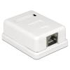 Delock - Wanddose - CAT 6 - STP - RJ-45 - weiß