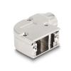 Delock D-Sub Gehäuse für 9 Pin Stecker / Buchse mit Metallhalterung 90 grad gewinkelt