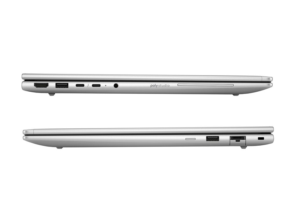 HP EliteBook 6 G1i Notebook AI - 177-Grad Scharnierdesign - Intel Core Ultra 7 255U / 2 GHz - Win 11 Pro - Intel Graphics - 32 GB RAM - 1 TB SSD NVMe, TLC - 33.8 cm (13.3") IPS 1920 x 1200 - Wi-Fi 7, Bluetooth - Schnellaluminium in Silber - kbd: Deut