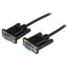 StarTech.com 1m DB9 RS232 Seriell Nullmodemkabel - Bu / Bu - 9-pin seriell Null-Modem Anschlusskabel - Schwarz - Nullmodemkabel - DB-9 (W) zu DB-9 (W) - 1 m - geformt, Daumenschrauben - Schwarz - für P / N: PCI2S5502, PEX4S953, PEX4S953LP