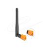 Delock WiFi 6 Antenne FAKRA M Buchse 2,5 - 3,0 dBi omnidirektional mit Kippgelenk schwarz