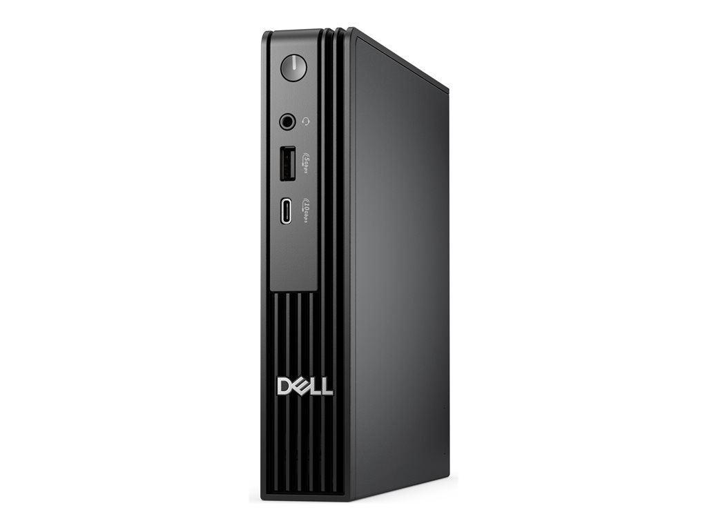 Dell Pro Micro QCM1250 - Micro - Core Ultra 5 235T / 2.2 GHz - RAM 16 GB - SSD 512 GB - NVMe - Intel Graphics - 1GbE, Bluetooth, Wi-Fi 6E - WLAN: Bluetooth, 802.11a / b/g / n/ac / ax (Wi-Fi 6E) - Win 11 Pro - Monitor: keiner - Schwarz - BTS - mit 1 Jahr B