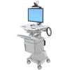 STYLEVIEW TELEMEDICINE CART WITH SINGLE MONITOR, SLA POWERED, EU