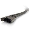 C2G 250 Volt Hot Condition Power Cord Extension - Spannungsversorgungs-Verlängerungskabel - IEC 60320 C15 zu IEC 60320 C14 - Wechselstrom 250 V - 2 m - geformt - Schwarz