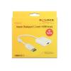 Delock Adapter Displayport 1.2 male > HDMI female 4K Active - Videokonverter - Parade PS171 - DisplayPort - HDMI - weiß - retail