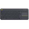 Logitech Wireless Touch Keyboard K400 Plus - Tastatur - drahtlos - 2.4 GHz - Deutsch - Schwarz