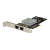 StarTech.com Dual Port 10G PCIe Netzwerk Karte - Intel-X550AT 10GBASE-T & NBASE-T PCI Express Netzwerk karte 10 / 5/2.5 / 1GbE Multi Gigabit Ethernet, 5 Geschwindigkeiten NIC LAN Karte (ST10GPEXNDPI) - Netzwerkadapter - PCIe 3.0 x4 Low-Profile - 10Gb Eth