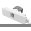 Modulare AV-Frontplattenkomponente - RJ45 Cat6a Modul - weiblich an der Vorderseite - Schmetterlingstyp - blanker Drahtanschluss auf der Rückseite - geräuscharmes Design - systemgarantiekonform - passt in Techconnect-Umgebungen - Kunststoff - weiß