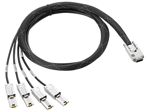 HPE Mini SAS HD 1 to 4 mini SAS FO 4M Cbl