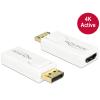 Delock - Videoadapter - DisplayPort männlich zu HDMI weiblich - weiß - 4K Unterstützung