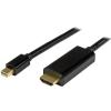 StarTech.com 1m Mini DisplayPort auf HDMI Konverterkabel - mDP zu HDMI Adapter mit Kabel Ultra HD 4K - Adapterkabel - Mini DisplayPort männlich zu HDMI männlich - 1 m - Schwarz - 4K Unterstützung