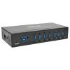 Eaton Tripp Lite series 7-Port USB 3.0 Hub SuperSpeed with Dedicated 2A USB Charging iPad Tablet Metal - Hub - 7 x SuperSpeed USB 3.0 - an DIN-Schiene montierbar, wandmontierbar