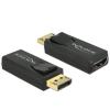 Delock 4K Passive - Videoadapter - DisplayPort männlich zu HDMI weiblich - Schwarz - 4K Unterstützung