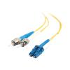 C2G LC-ST 9 / 125 OS1 Duplex Singlemode PVC Fiber Optic Cable (LSZH) - Patch-Kabel - ST Einzelmodus (M) zu LC Single-Modus (M) - 3 m - 3 m - Glasfaser - Duplex - 9 / 125 Mikrometer - OS1 - halogenfrei - Gelb