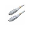 StarTech.com - USB-Kabel - 24 pin USB-C (M) zu 24 pin USB-C (M) - USB4 / Thunderbolt 3 / Thunderbolt 4 / DisplayPort 1.4 - 3.01 m - 4K120Hz Unterstützung, robust, flexibel - weiß
