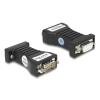 Delock Isolator RS-232 D-Sub 9 Buchse zu RS-232 D-Sub 9 Stecker TXD, RXD, DTR, DSR, GND  galvanische Trennung 2,5 kV