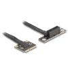 Delock Adapter Mini PCIe Stecker zu PCIe 3.0 x1 Buchse 90 grad gewinkelt mit Kabel 20 cm