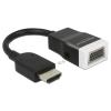 Delock Adapter HDMI-A Stecker > VGA Buchse mit Audio - Videokonverter - HDMI - VGA - Schwarz, weiß - retail