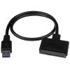 StarTech.com USB 3.1 auf 2,5 (6,4cm) SATA III Adapter Kabel mit UASP - USB 3.1 zu SATA SSD / HDD Konverter / Adapterkabel - Speicher-Controller - 2.5" (6.4 cm) - SATA 6Gb / s - USB 3.1 (Gen 2) - Schwarz