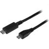 StarTech.com USB 2.0 USB-C auf Micro-B Kabel - 1m - USB C zu Micro B Anschlusskabel - USB-Kabel - 24 pin USB-C (M) zu Micro-USB Typ B (M) - USB 2.0 - 1 m - Schwarz - für P / N: HB30A3A1CFB, HB30A3A1CSFS, HB30C3A1CFB, HB30C3A1CFS