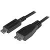 StarTech.com 1m USB 3.1 USB-C auf USB Micro B Kabel - USB 3.1 Typ C zu Micro-B Anschlusskabel - USB-Kabel - 24 pin USB-C (M) zu Micro-USB Typ B (M) - USB 3.1 - 1 m - Schwarz - für P / N: HB31C2A2CB, PEXUSB311AC3, PEXUSB312A1C1H, PEXUSB312A2C2V, PEXUSB3
