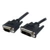 StarTech.com 1m DVI auf VGA Monitorkabel - Stecker / Stecker - DVI-I 24+5 VGA (15Pin) - DVI-A Analog VGA Kabel St / St 1m - Videokabel - HD-15 (VGA) (M) zu DVI-A (M) - 1 m - geformt, Daumenschrauben - Schwarz