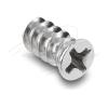 Delock - Schrauben-Kit - M5 x 10 mm - Silber (Packung mit 50)