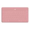 Logitech Keys-To-Go - Tastatur - kabellos - Bluetooth - QWERTZ - Deutsch - Blush Pink - für Apple iPad / iPhone / TV