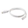 Kabel / 1 m White CAT6 PVC Snagless UTP Patch