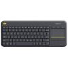 Logitech Wireless Touch Keyboard K400 Plus - Tastatur - drahtlos - 2.4 GHz - Niederländisch QWERTY - Schwarz