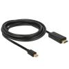 Delock - HDMI-Kabel - Mini DisplayPort männlich zu HDMI männlich - 1 m - Schwarz