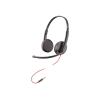 Poly Blackwire C3225 - Blackwire 3200 Series - Headset - On-Ear - kabelgebunden - 3,5 mm Stecker - Schwarz - Skype-zertifiziert, Cisco Jabber Certified, Avaya Certified - Replaces Poly SKU 211058-01