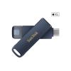 SanDisk Phone Drive - USB-Flash-Laufwerk - 64 GB - USB-C / Lightning - Metallic Sky