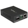 StarTech.com Gigabit Ethernet LWL / Glasfaser Medienkonverter mit SFP - 1000 Mbit / s Multimode Gigabit Ethernet Medienkonverter - Medienkonverter - 1GbE - 10Base-T, 1000Base-LX, 1000Base-SX, 100Base-TX, 1000Base-T - RJ-45 / SFP (mini-GBIC) - für P / N: