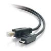 C2G 10ft USB C to USB B Cable - USB C 2.0 to USB B - M / M - USB-Kabel - USB Typ B (M) zu 24 pin USB-C (M) - USB 2.0 - 3.05 m - Schwarz