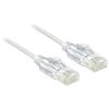Delock - Patch-Kabel - RJ-45 (M) zu RJ-45 (M) - 1 m - UTP - CAT 6 - halogenfrei - weiß