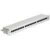 Delock - Patch Panel - CAT 6 - RJ-45 X 24 - Hellgrau - 1U - 48.3 cm (19")