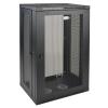 Eaton Tripp Lite Series 21U Wall Mount Rack Enclosure Server Cabinet w / Door and Side Panels - Schrank Netzwerkschrank - geeignet für Wandmontage - Schwarz - 21U - 48.3 cm (19")