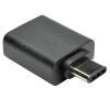 Eaton Tripp Lite Series USB 3.1 Gen 1.5 Adapter USB-C to USB Type A M / F 5 Gbps Tablet Smart Phone - USB-Adapter - USB Typ A (W) zu 24 pin USB-C (M) - USB 3.1 - Schwarz